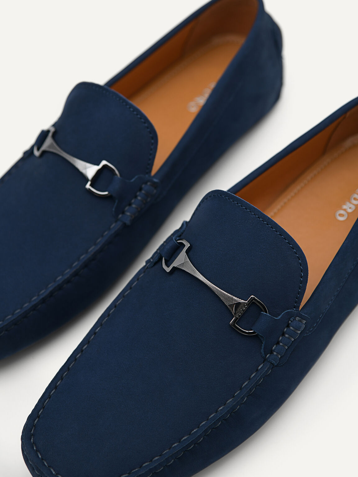 Smooth Loafer with Horsebit, Navy