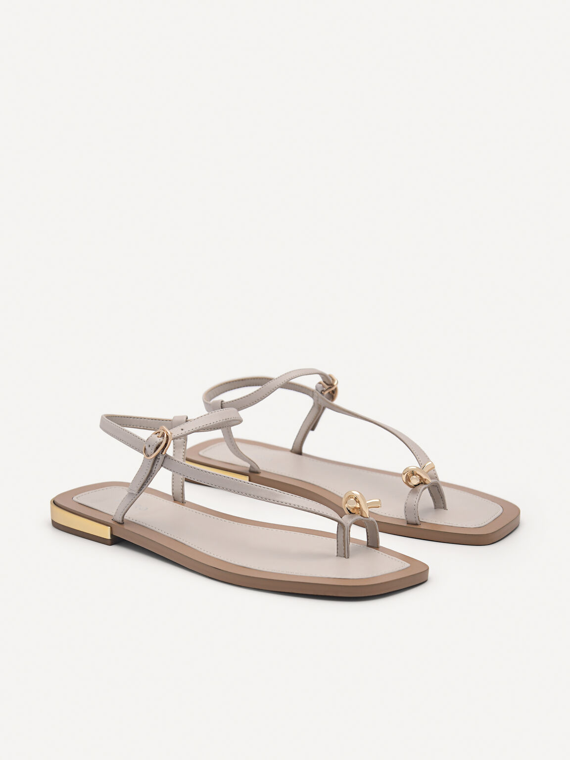 Carolyn Strappy Sandals, Taupe