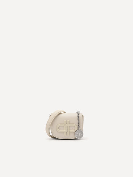 PEDRO Icon Leather Micro Sling Pouch, Beige