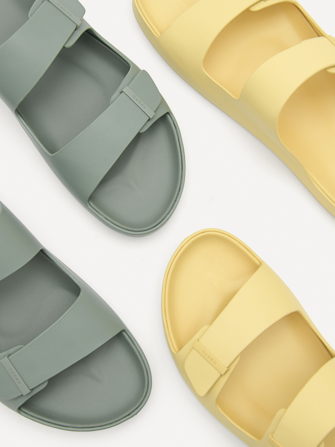 Indy Slide Sandals, Light Yellow