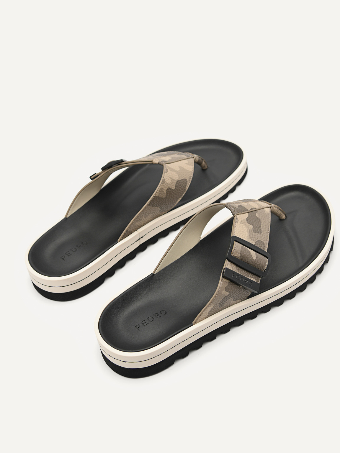 George Thong Sandals, Taupe