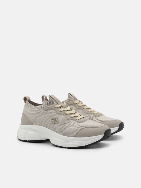 Nyx Knitted Sneakers, Taupe