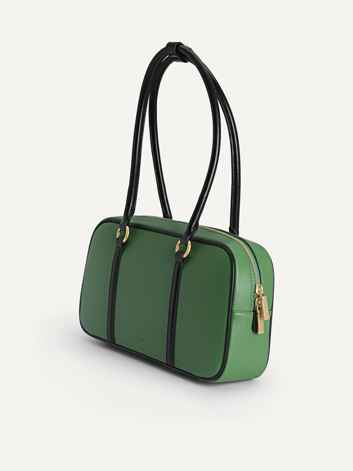 Chain Detailed Top Handle Bag, Green