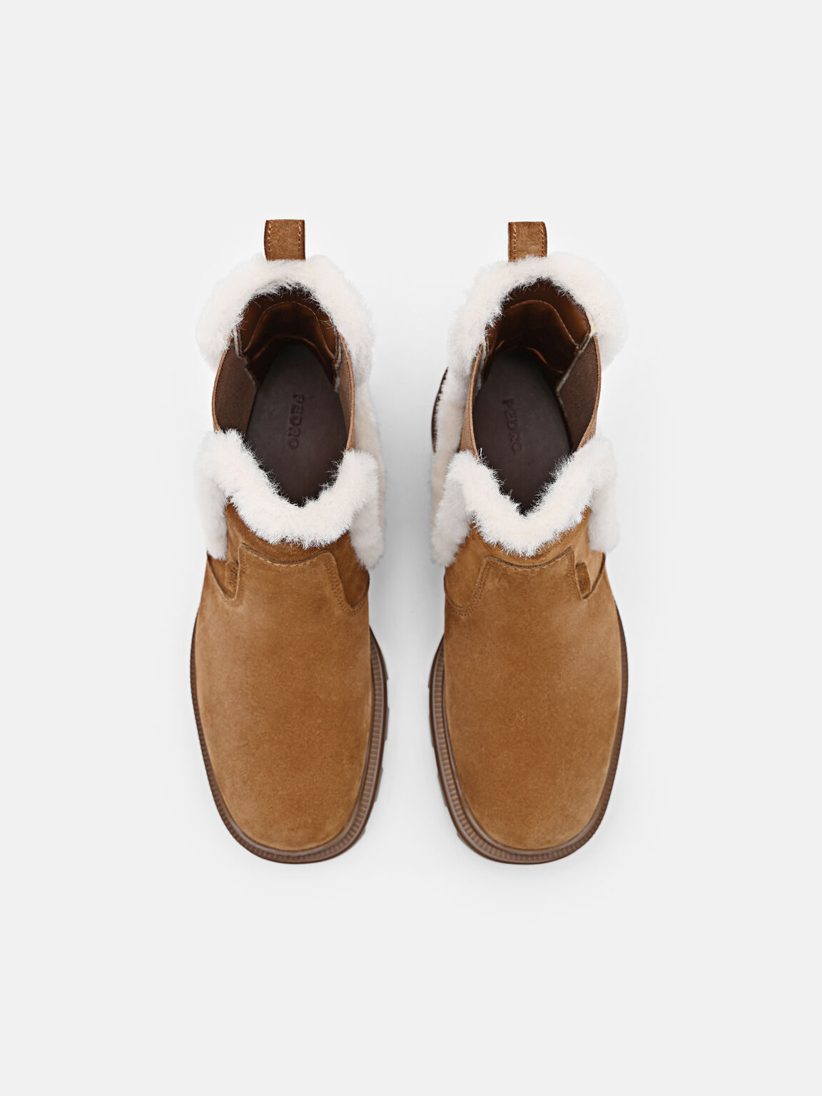 Suede Chelsea Boots, Cognac