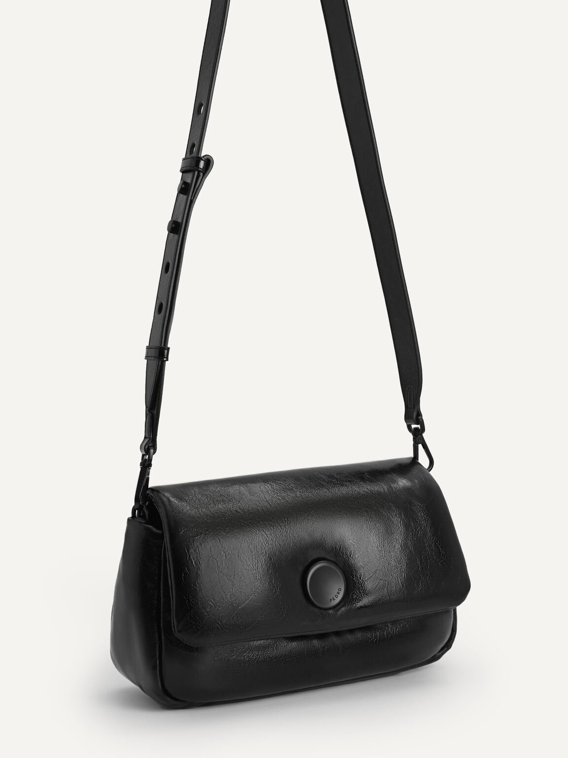 Padded Shoulder Bag, Black