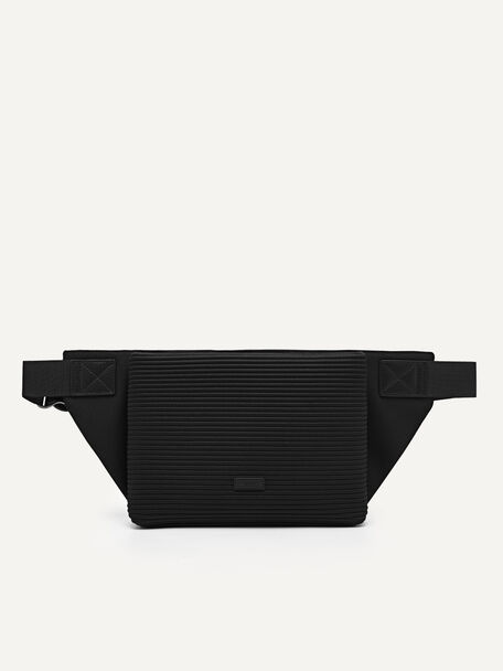 rePEDRO Pleated Sling Pouch, Black