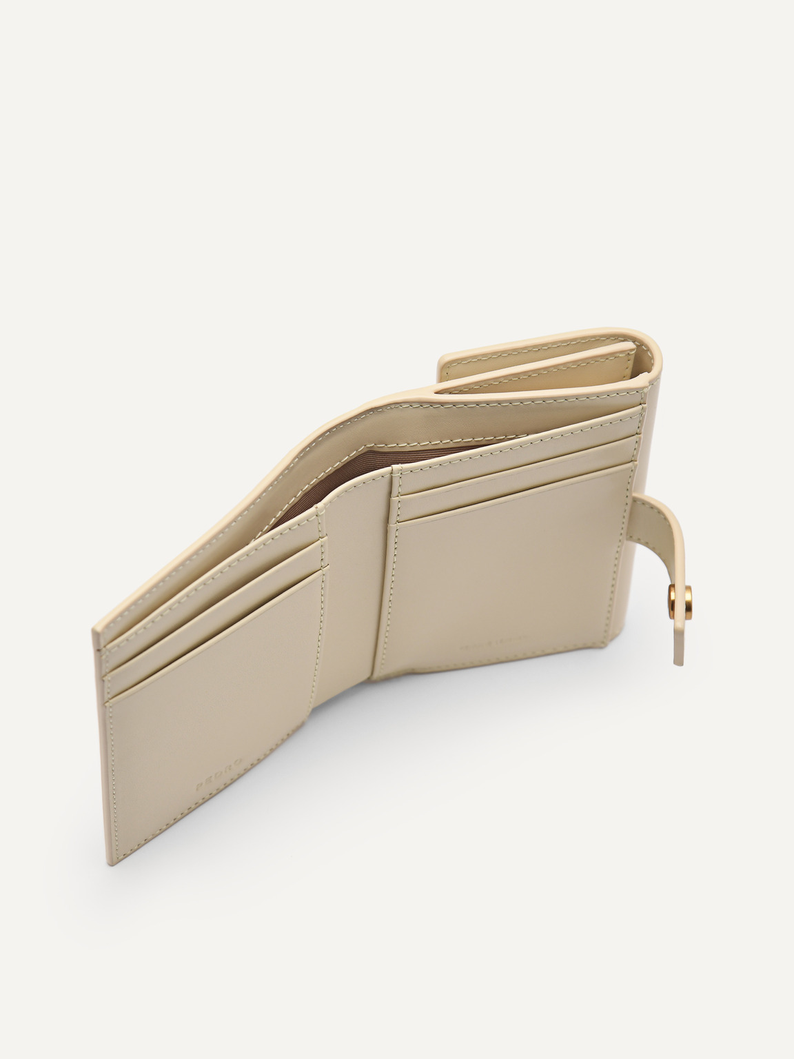 PEDRO Studio Leather Tri-Fold Wallet, Sand