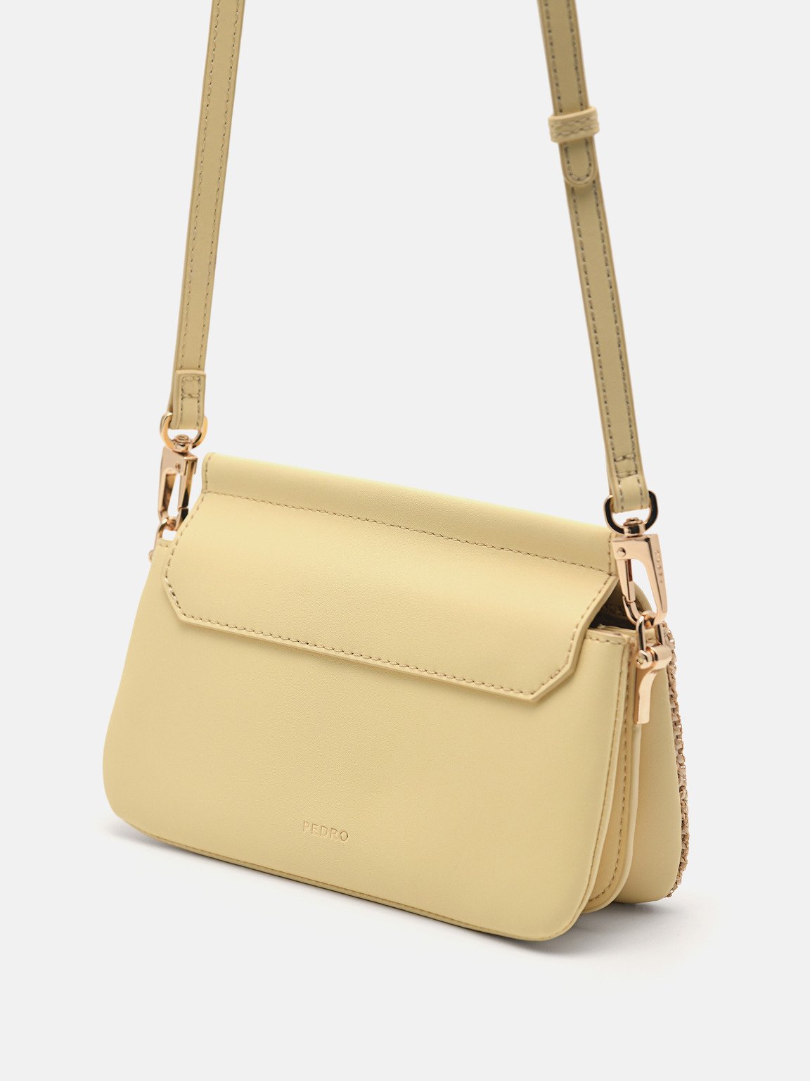PEDRO Icon Mini Leather Shoulder Bag, Yellow