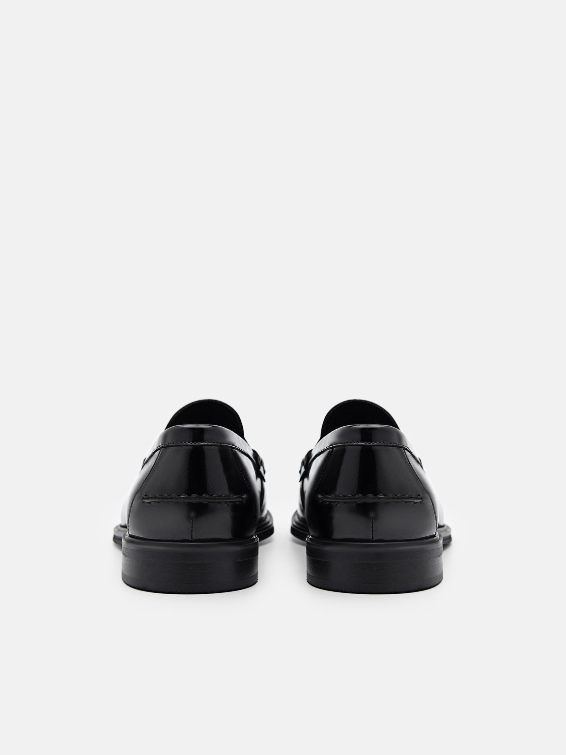 皮革便士樂福鞋, 黑色