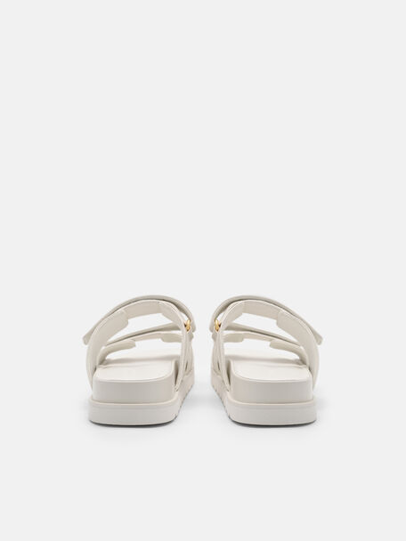 Sanni Slide Sandals, Chalk