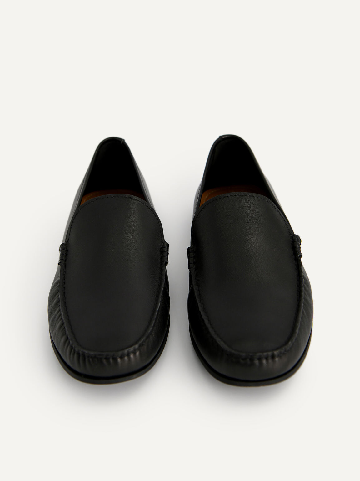 皮革樂福鞋, 黑色