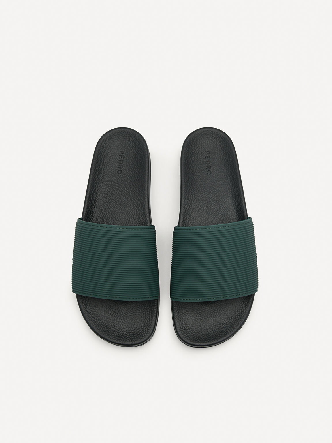 Slide Sandals, Dark Green