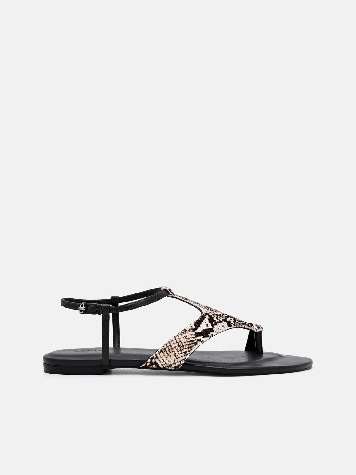 Calfhair Ankle Strap Sandals, Multi