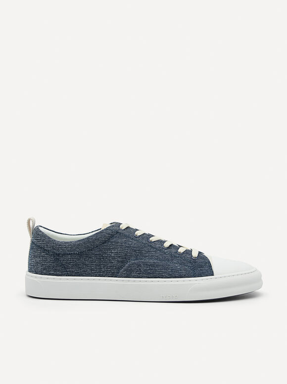 Lace-Up Sneakers, Navy
