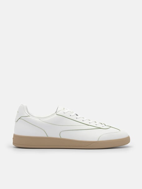 Men's rePEDRO Recycled Leather Sneakers, White
