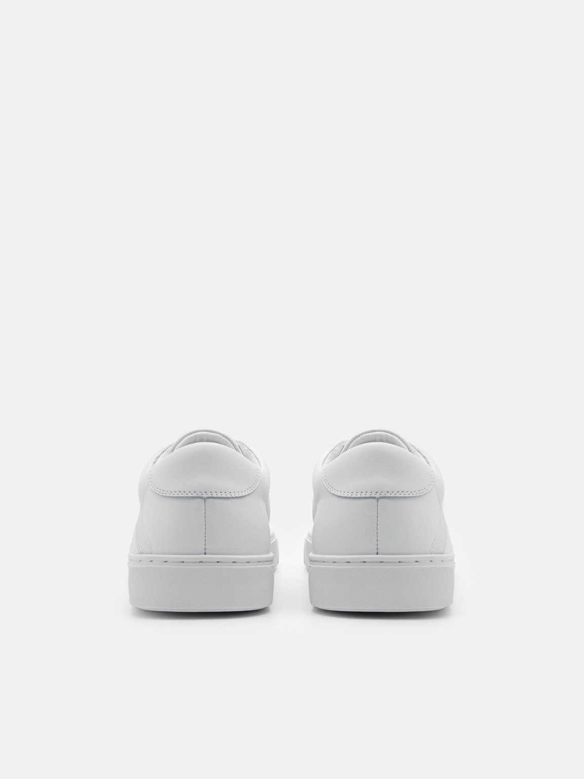 PEDRO標誌Ridge皮革運動鞋, 白色