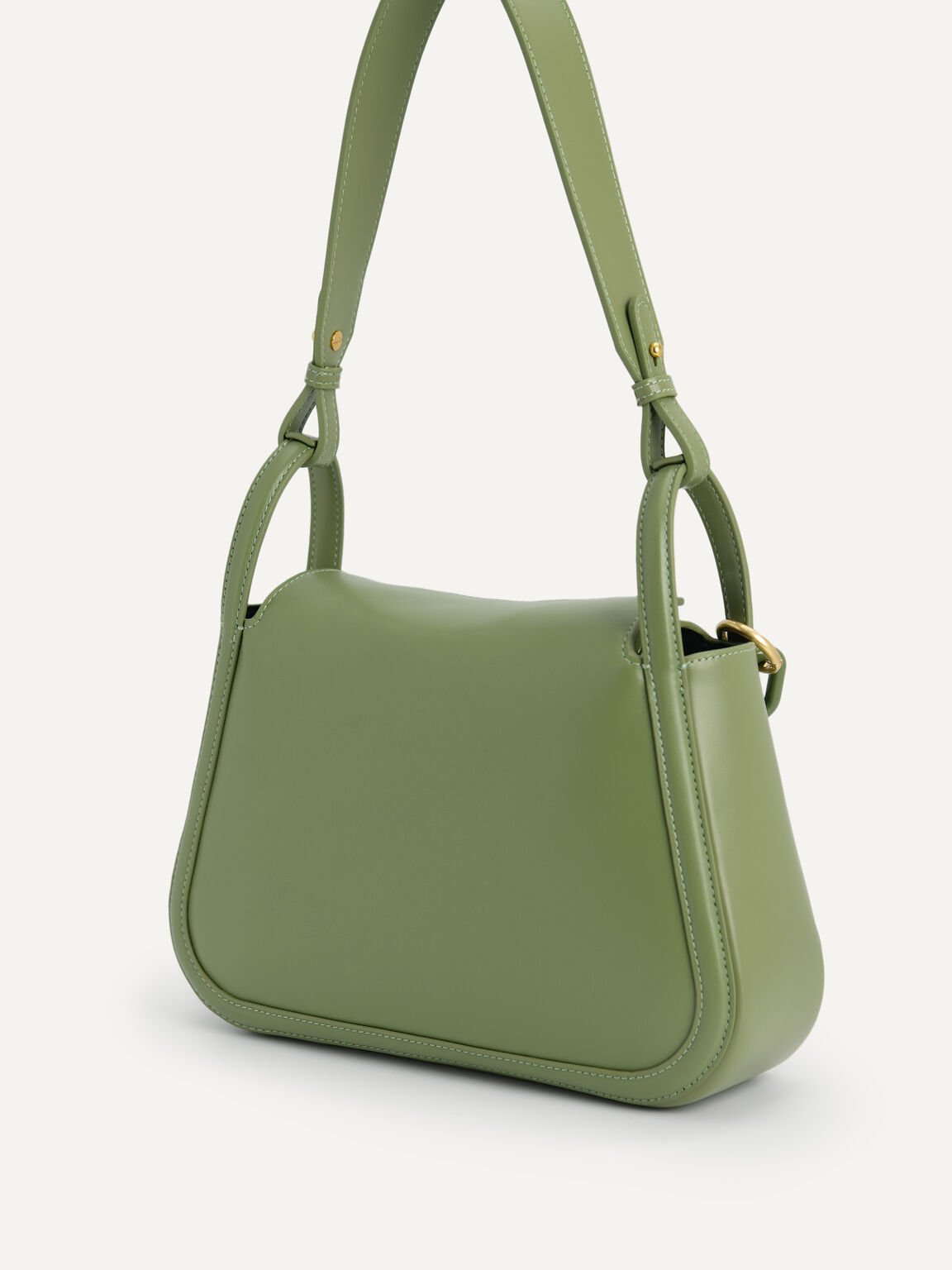 Chain Shoulder Bag, Military Green, hi-res