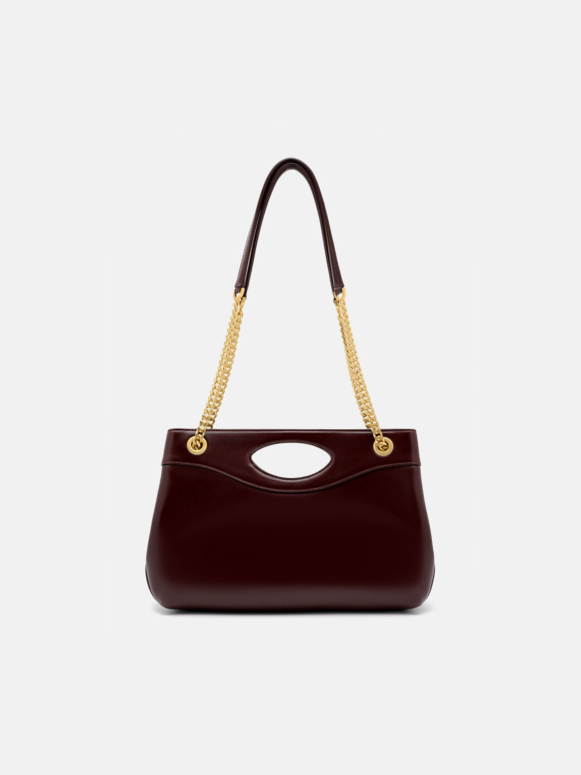 Cassier Shoulder Bag, Wine Wrinkled