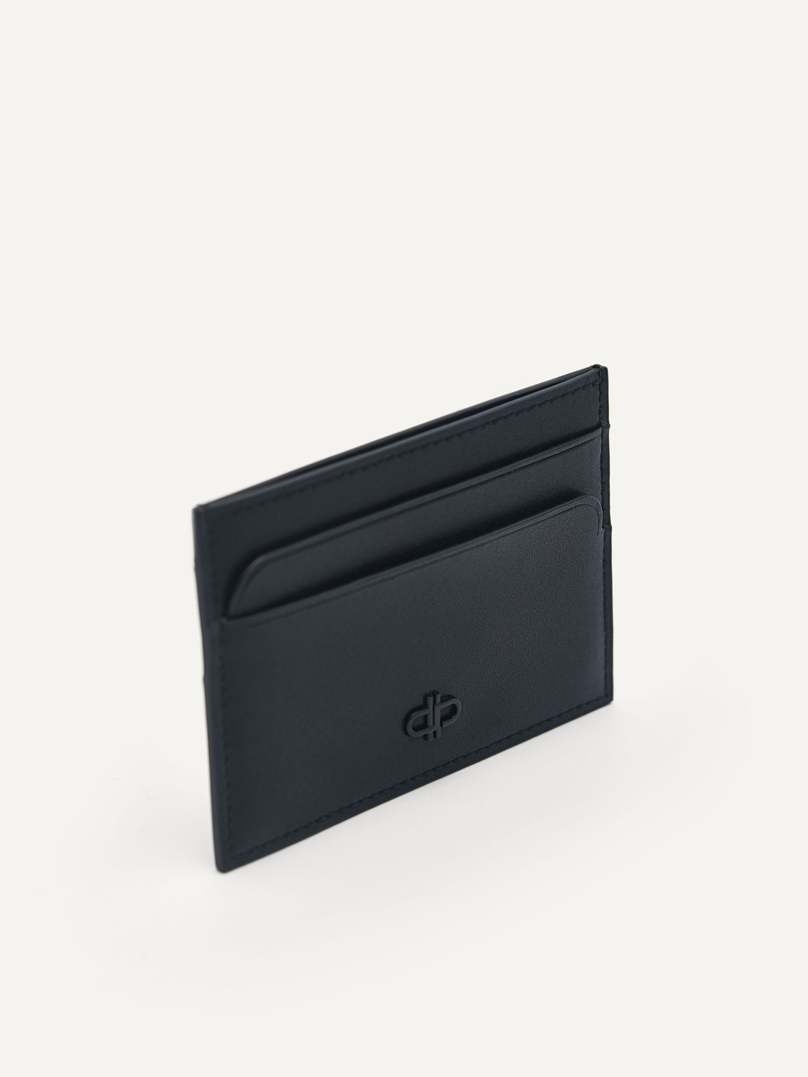 PEDRO Icon Mini Leather Card Holder, Black