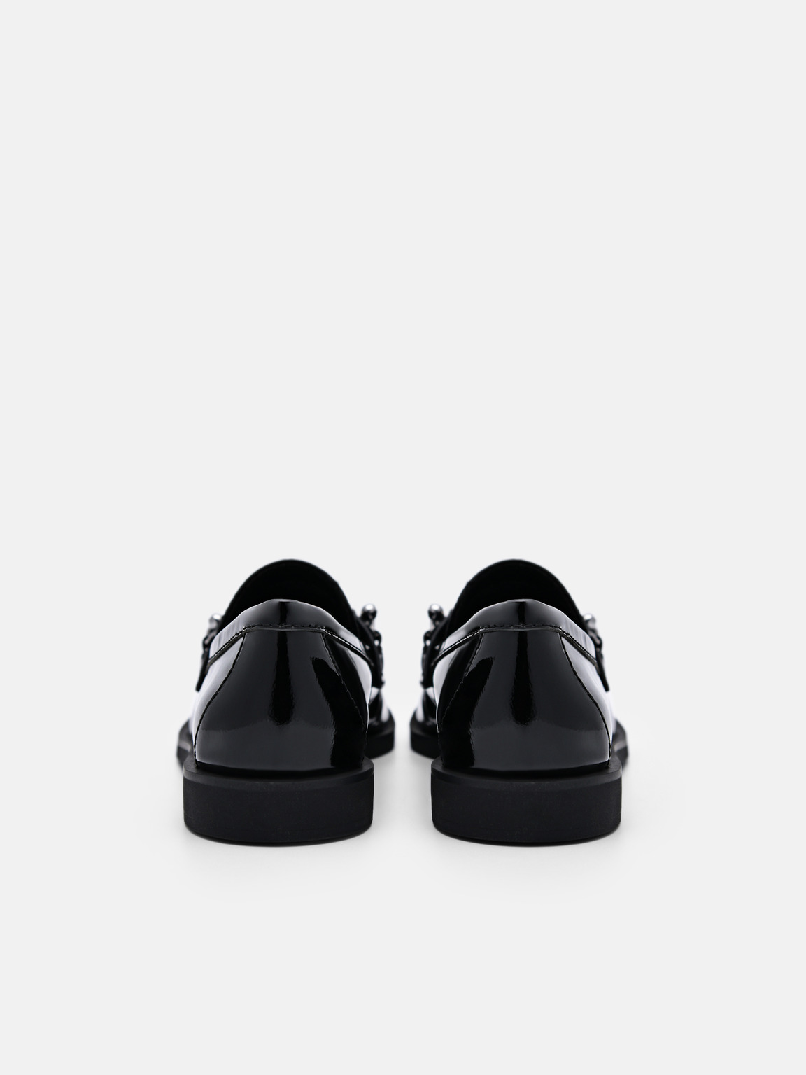 Cami皮革樂福鞋, 黑色