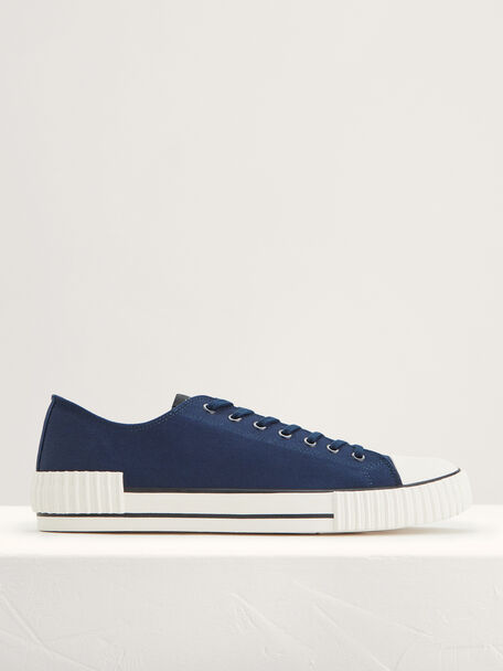 Casual Canvas Sneakers, Navy