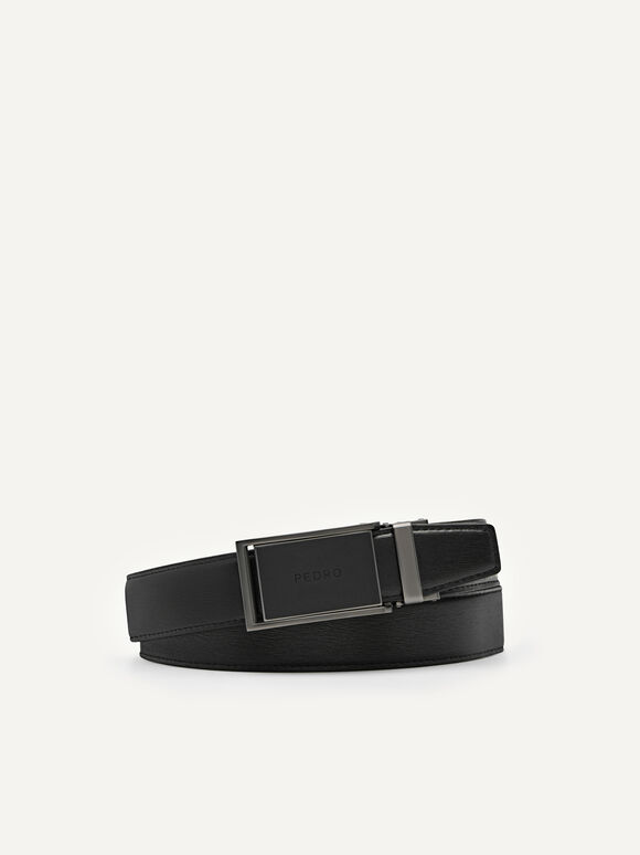 Leather Automatic Belt, Black