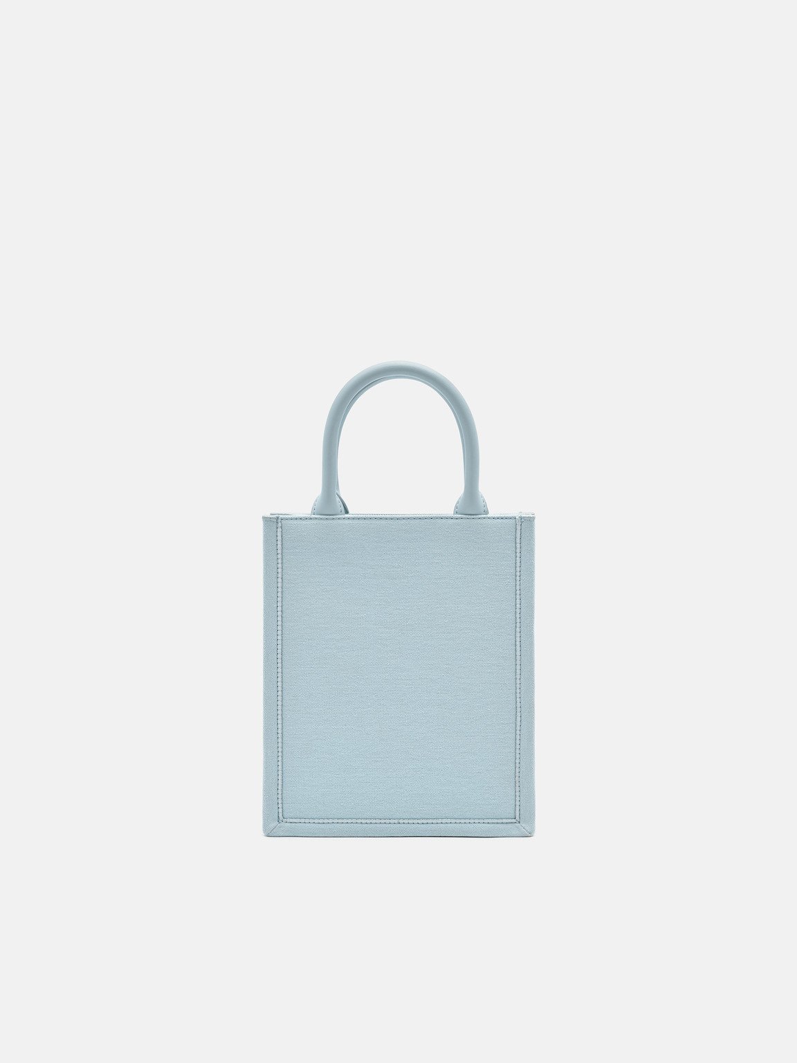 Nica Canvas Tote Bag, Light Blue