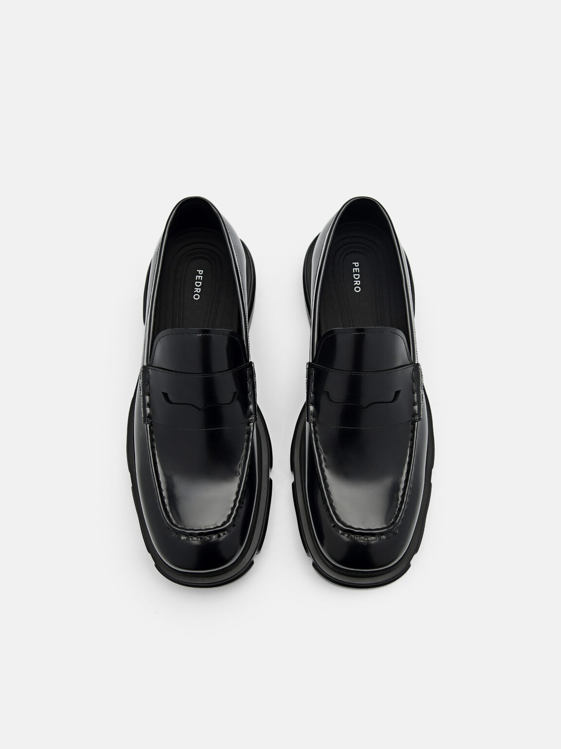 Ellis Leather Loafers, Black