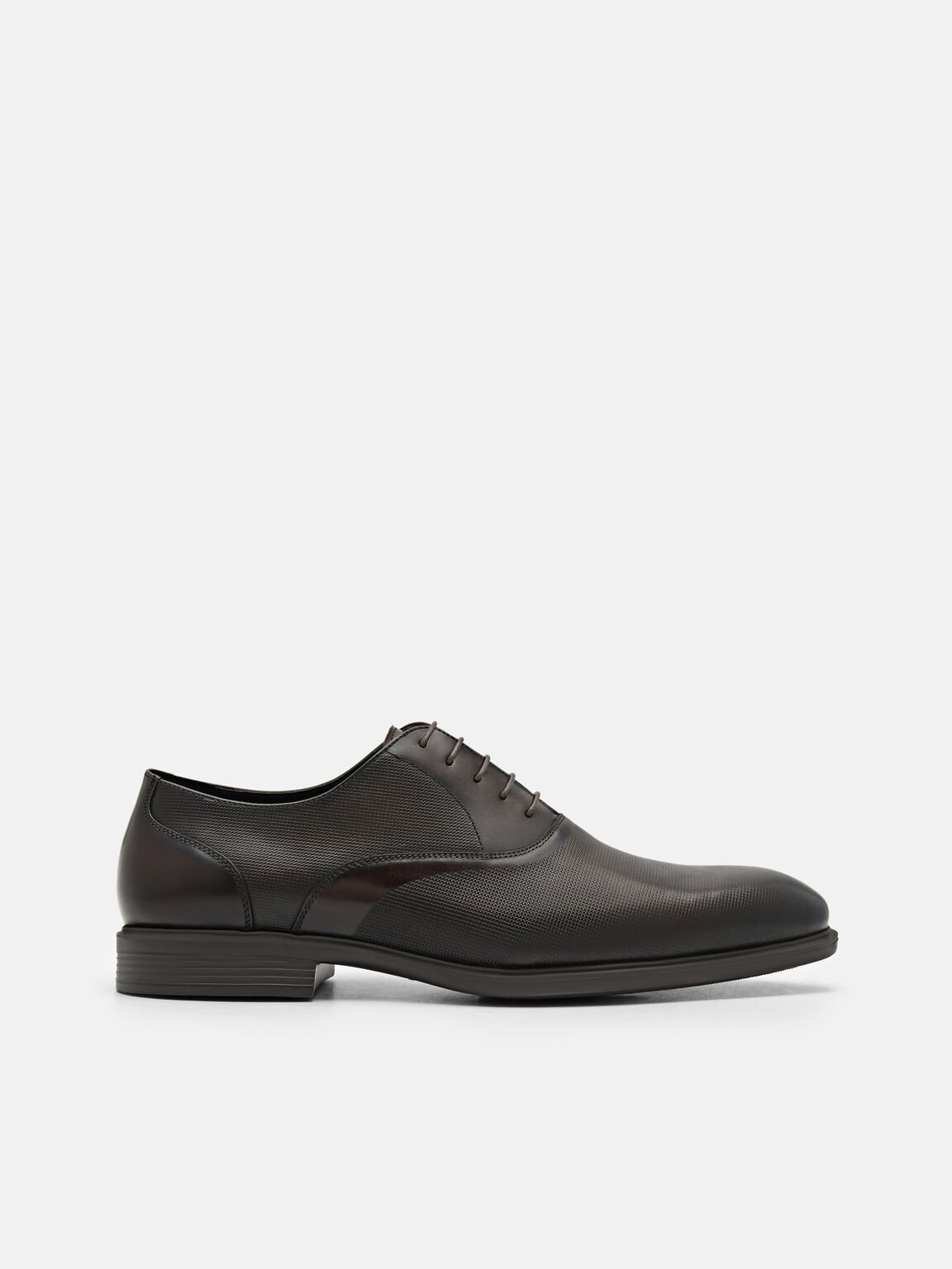 Altitude Lightweight Leather Oxford Shoes, Dark Brown