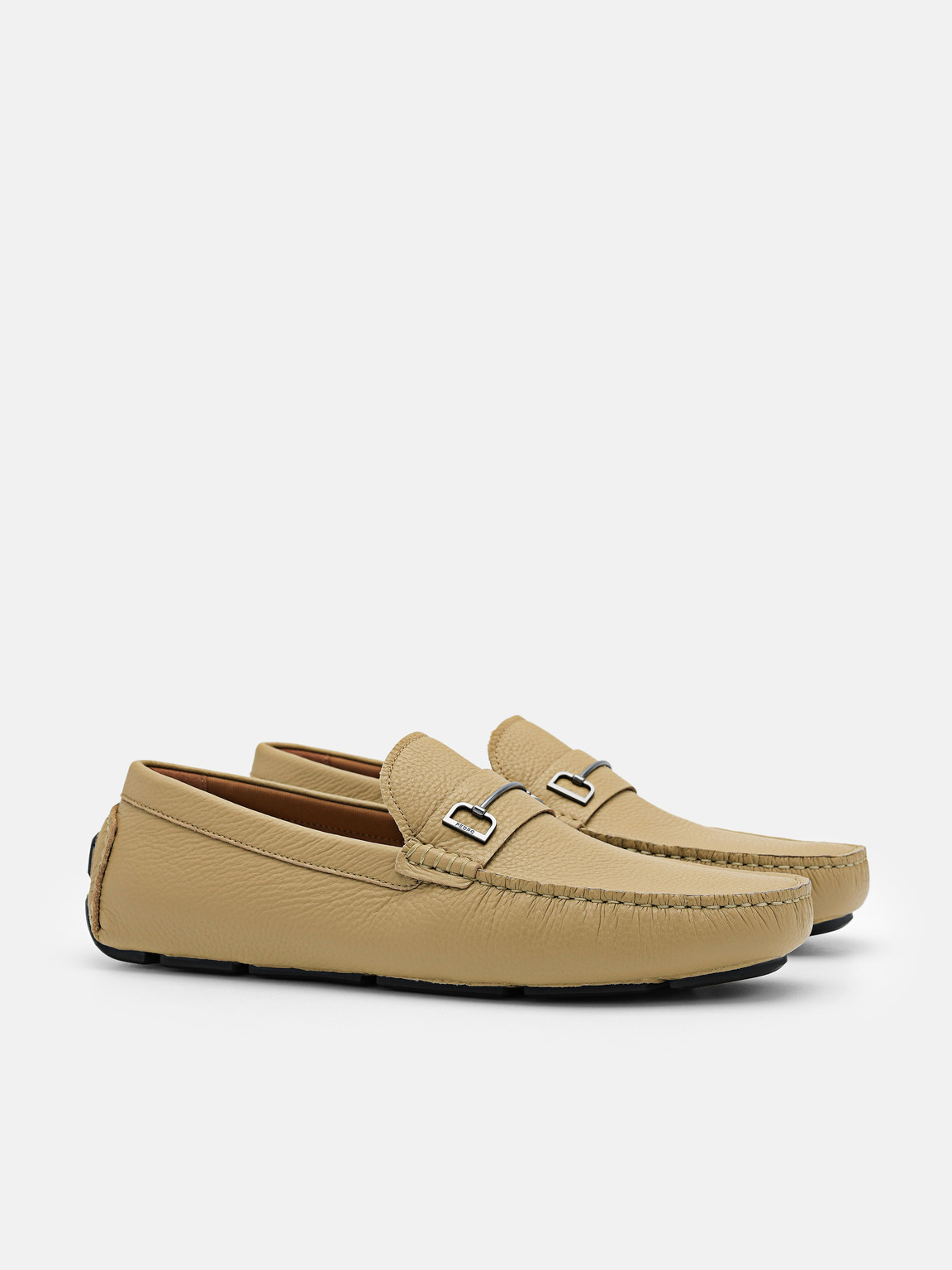 Casey Leather Driving Shoes, Sand