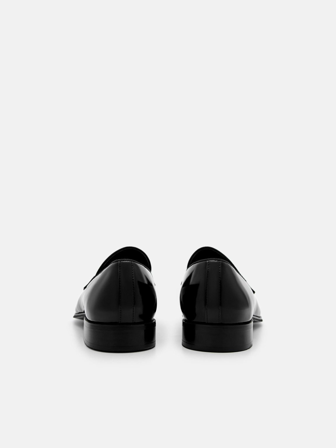 Clive Leather Loafers, Black