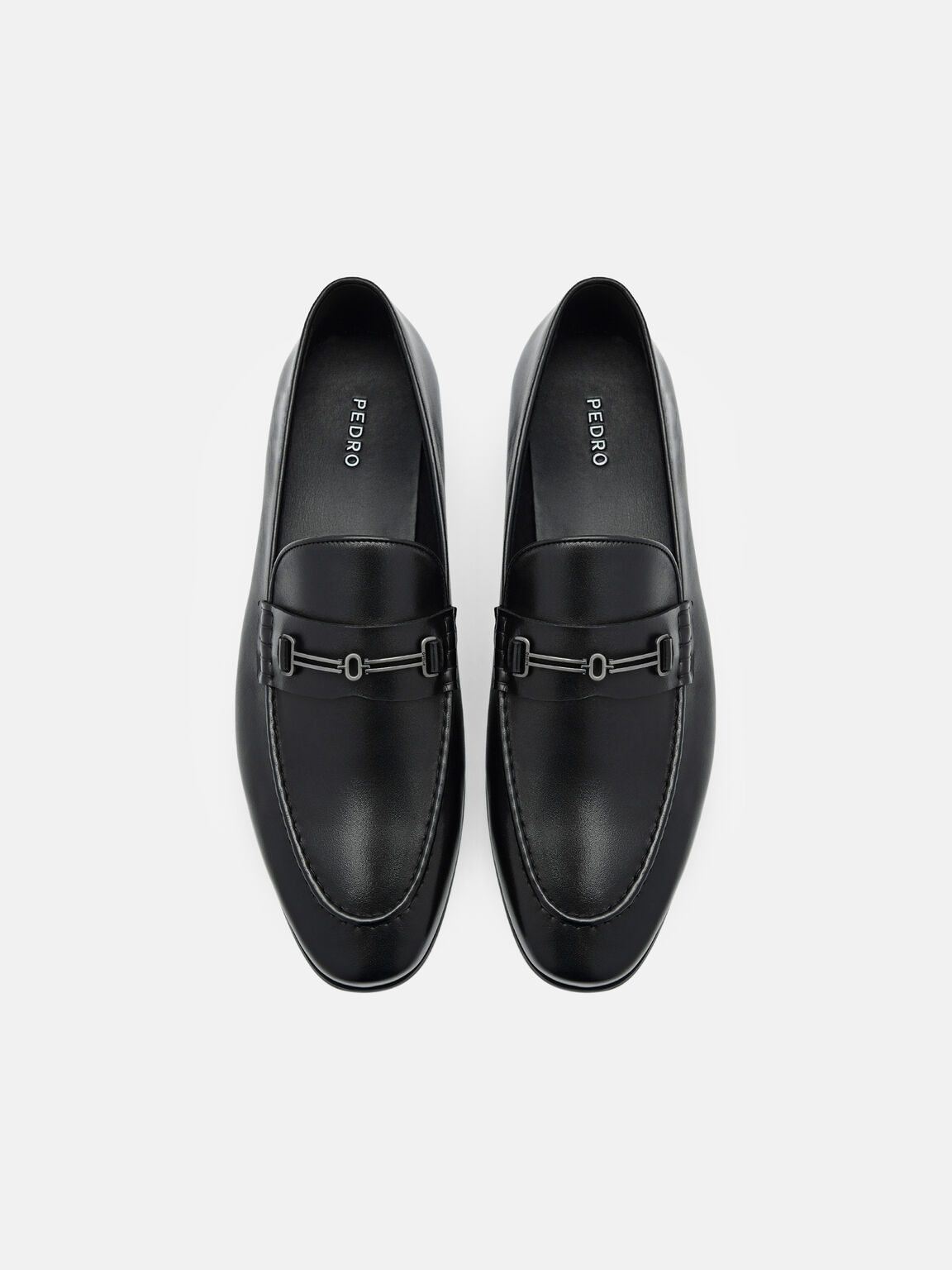 Anthony Leather Loafers, Black