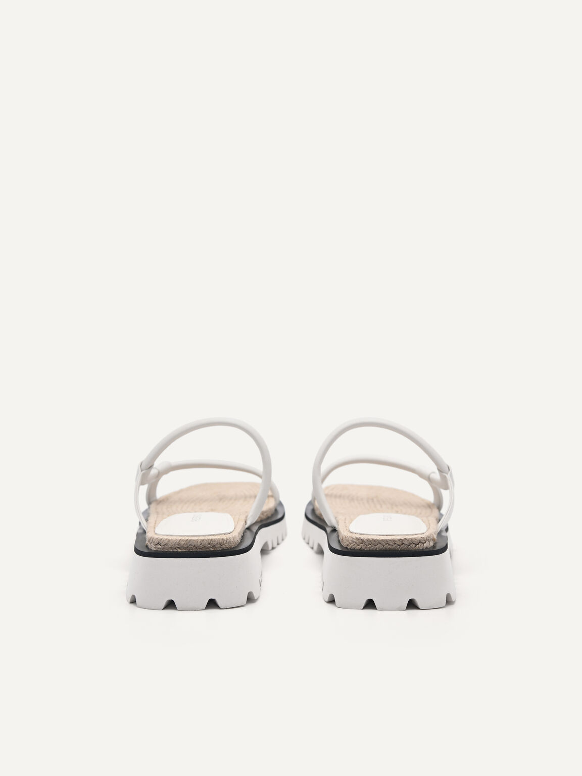Woven Sandals, White