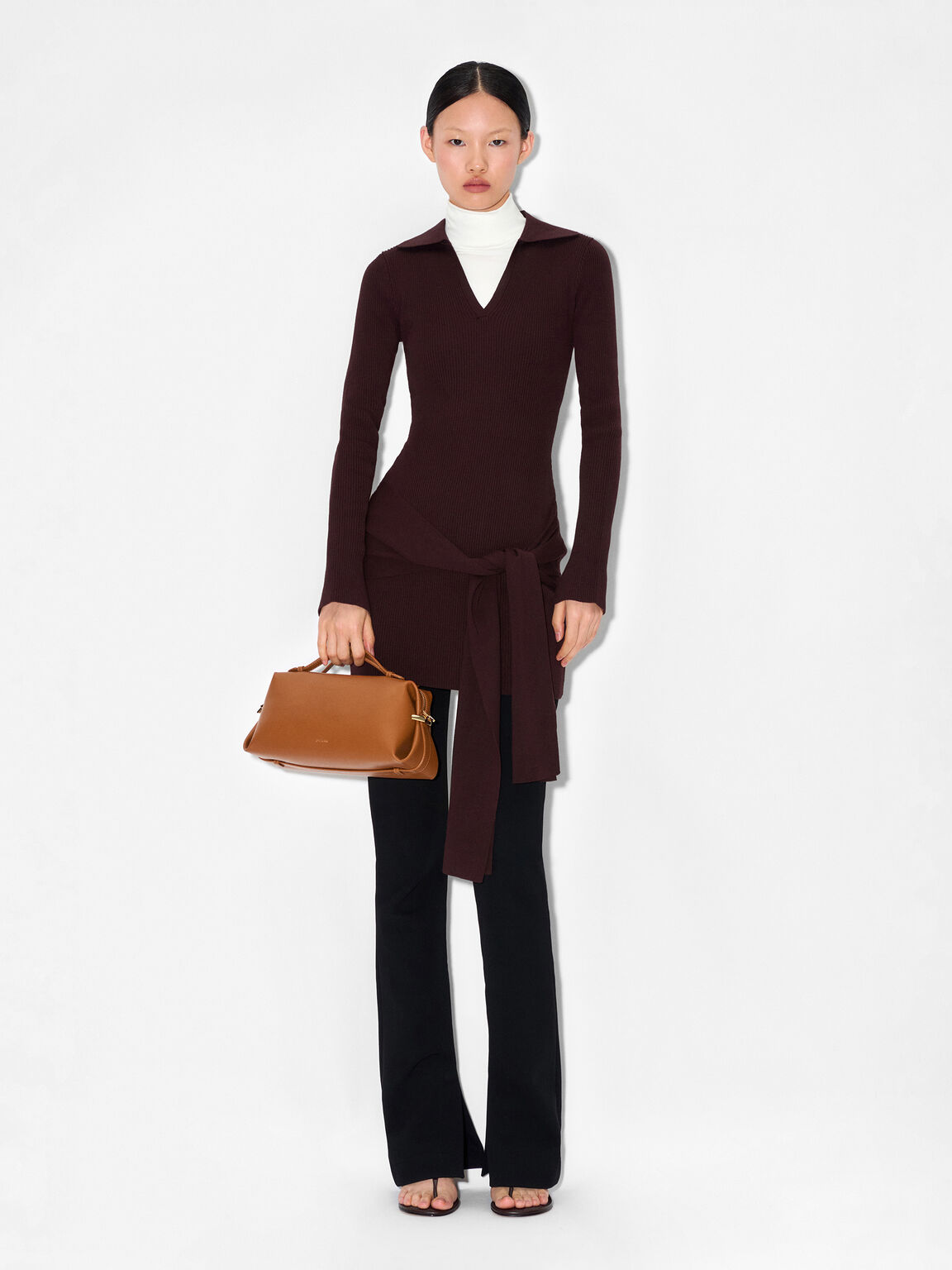 Lia Bowling Bag, Cognac