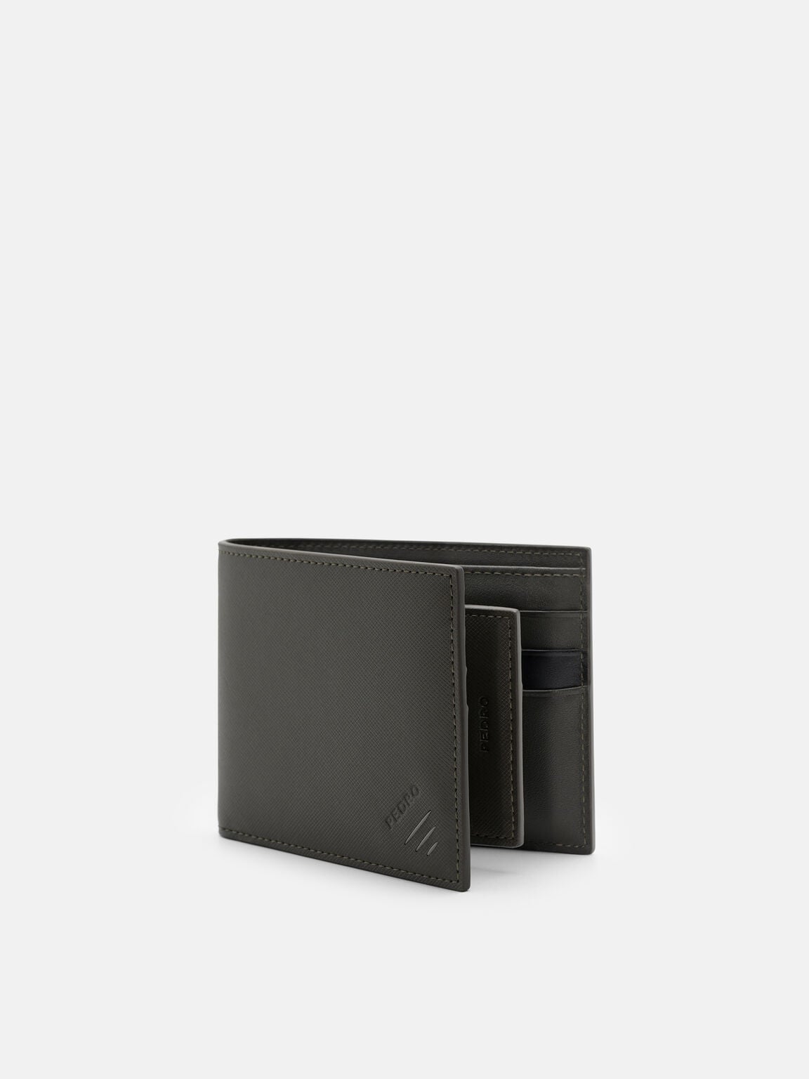 Leather Bi-Fold Wallet with Insert, Olive