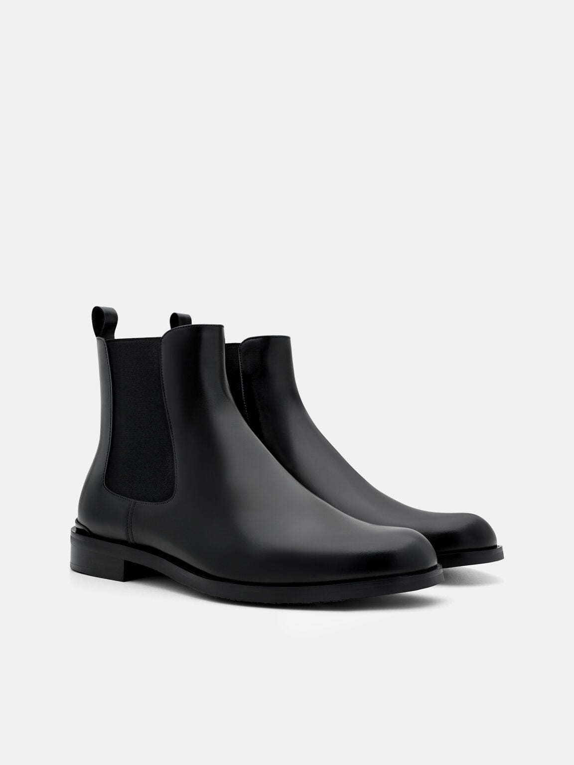 Chace Leather Chelsea Boots, Black