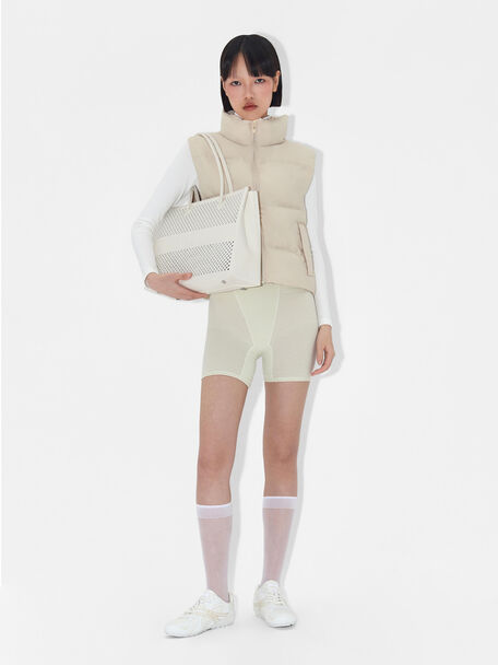 Kerri Tote Bag, Cream