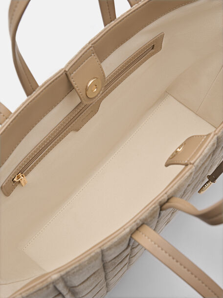 Lucia Tote Bag, Taupe