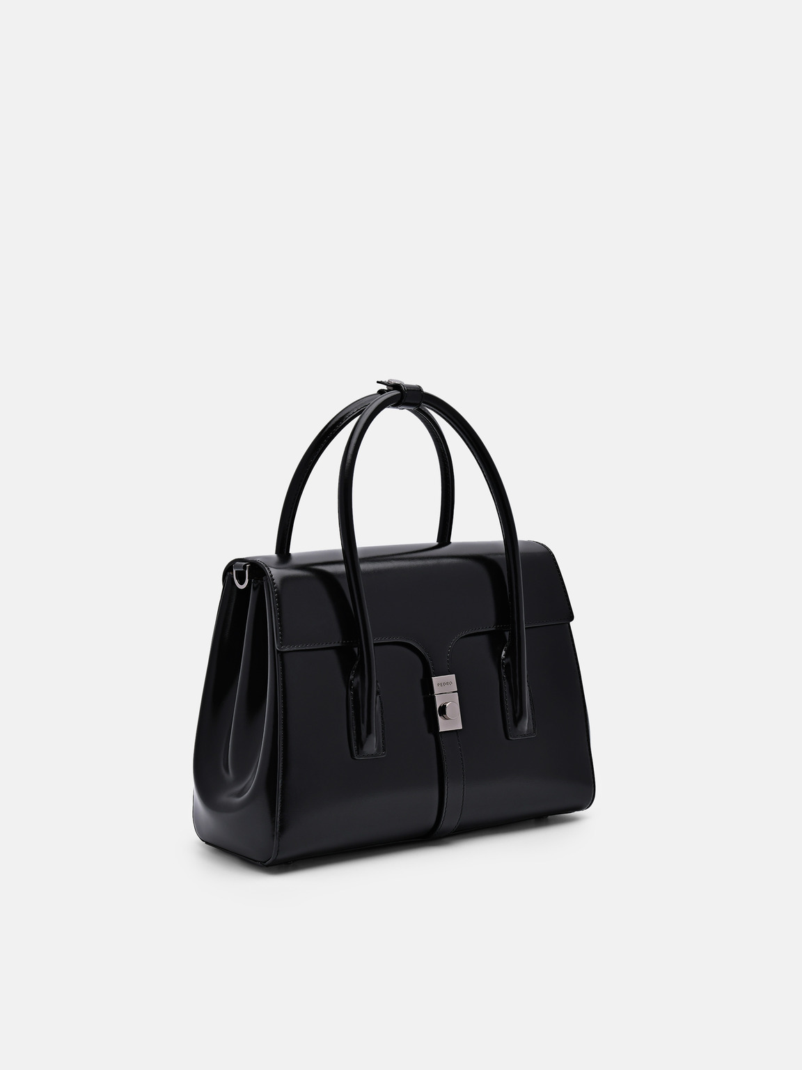 PEDRO Studio Farida Leather Handbag, Black