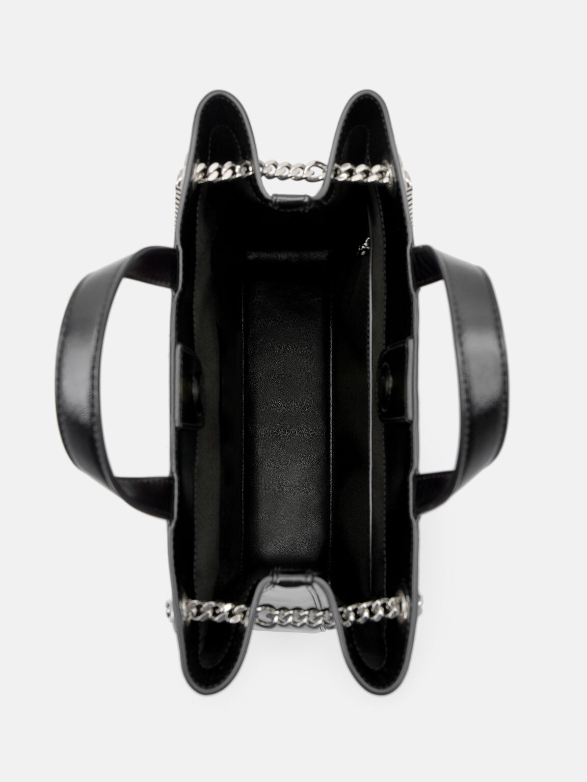 Cassier Tote Bag, Black Wrinkled