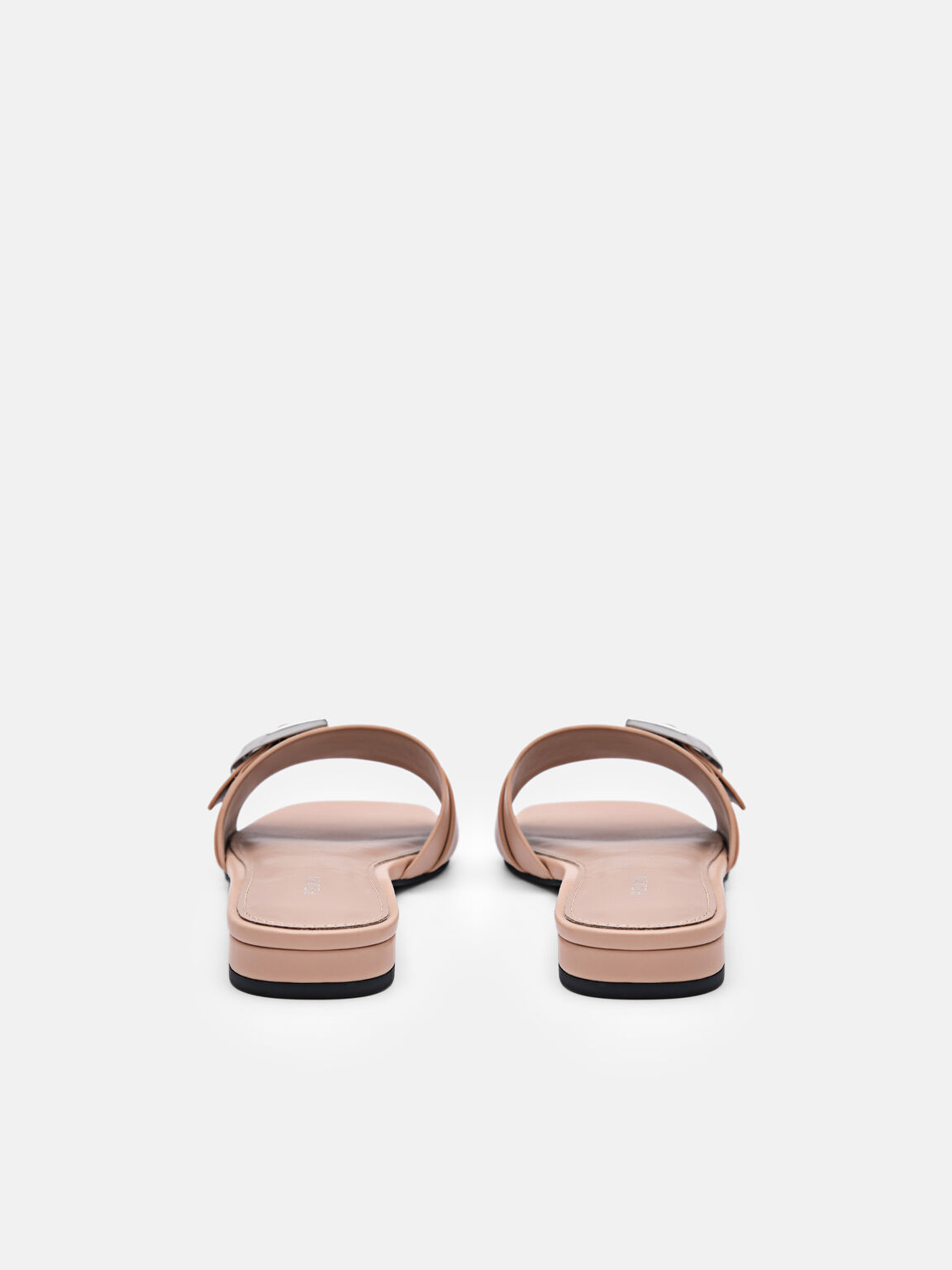 Helix Buckle Sandals, Taupe