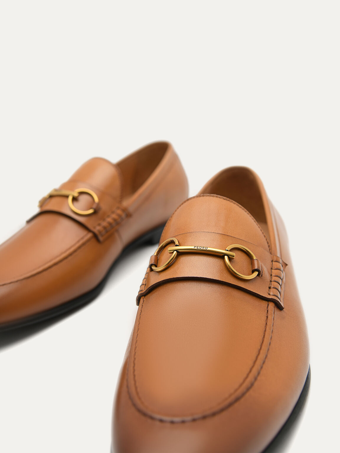 Gable Leather Loafers, Camel