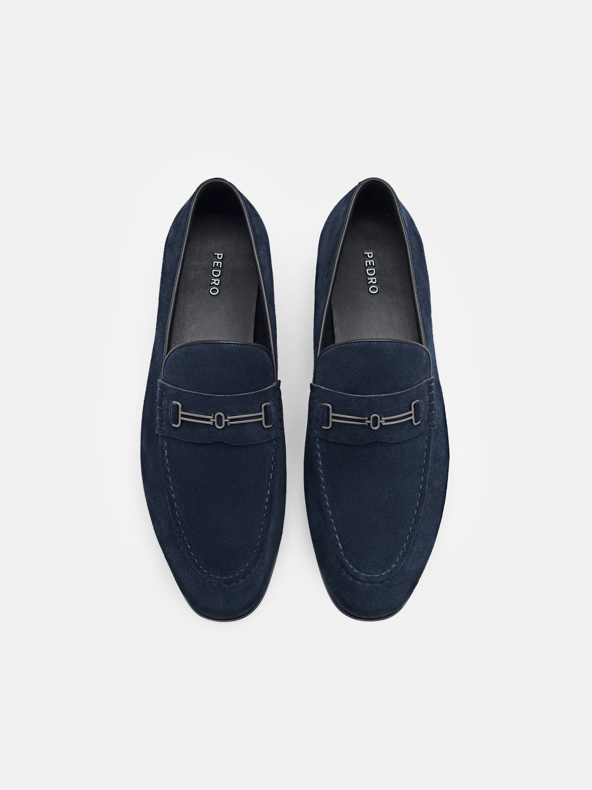 Anthony Leather Loafers, Navy