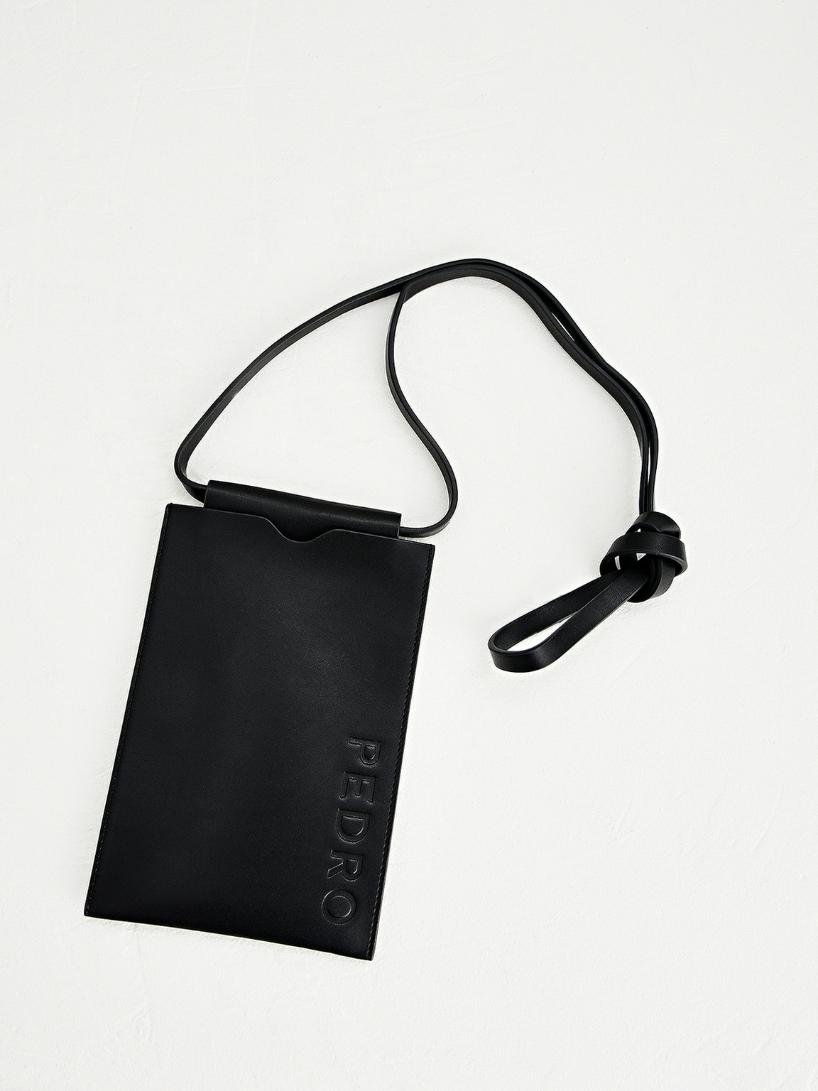 Trip Phone Pouch with Lanyard, Black