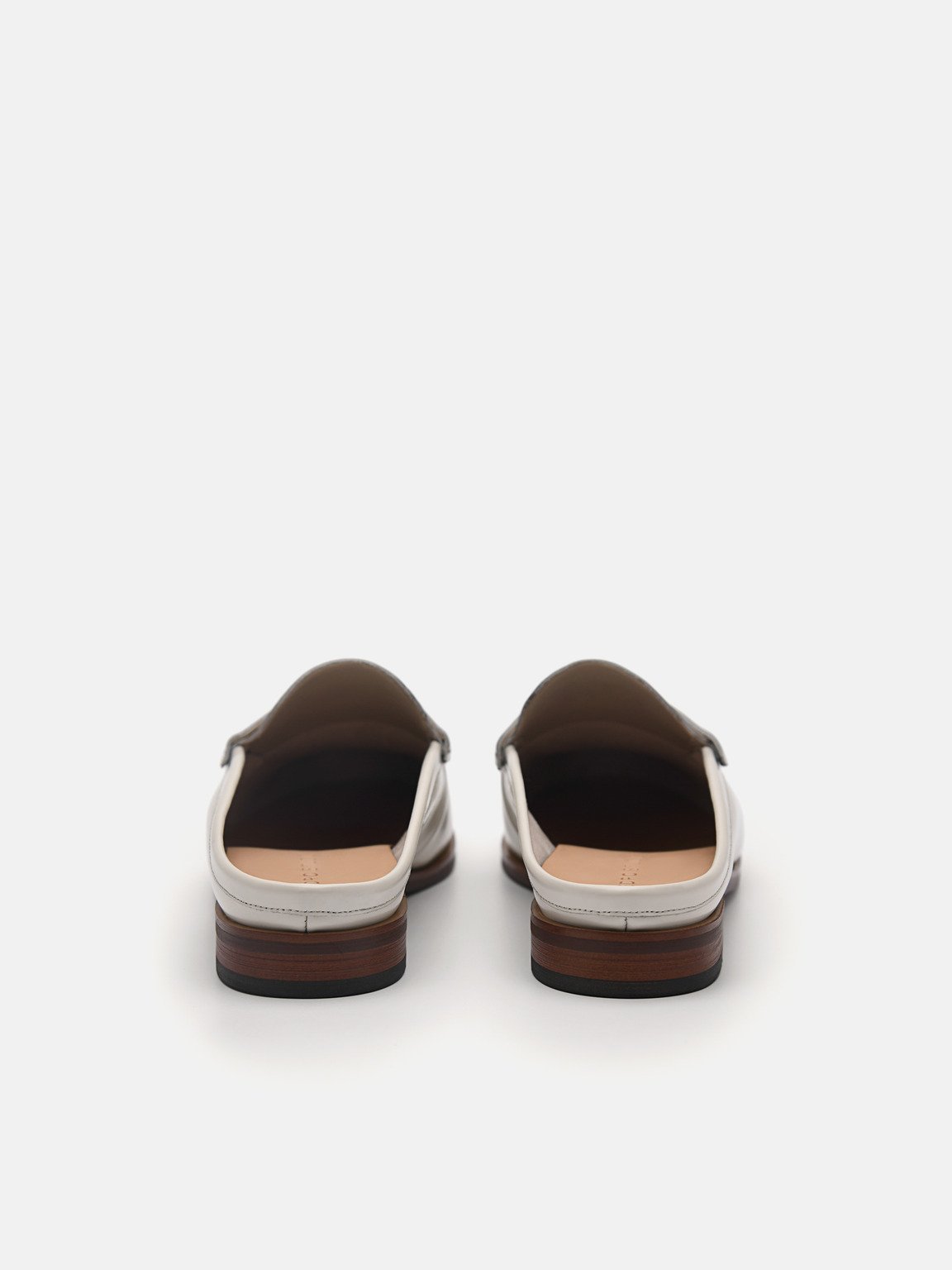 Blake Leather Penny Loafer Mules, Chalk