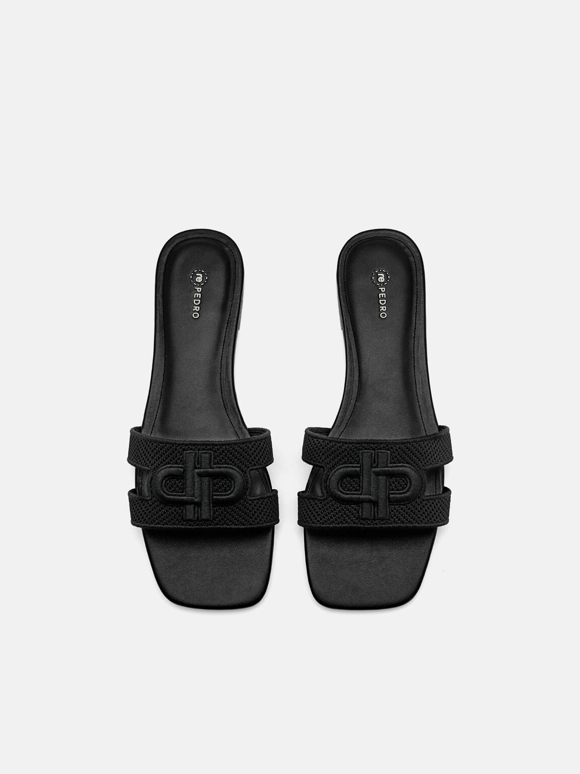 rePEDRO Knitted Sandals, Black