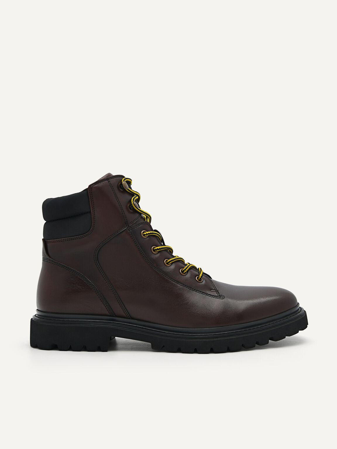 Calf Leather Delon Boots, Dark Brown