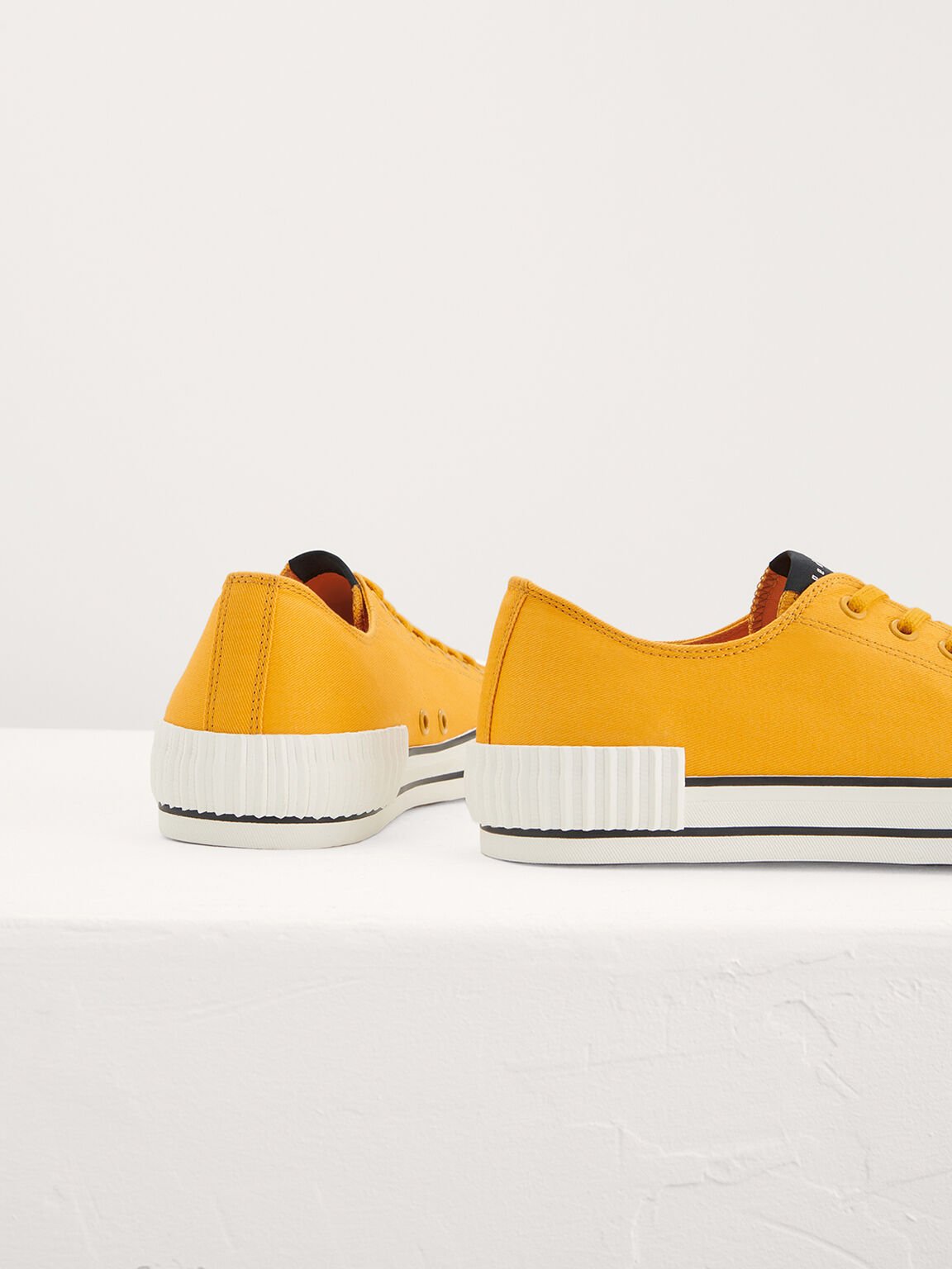 Casual Canvas Sneakers, Mustard