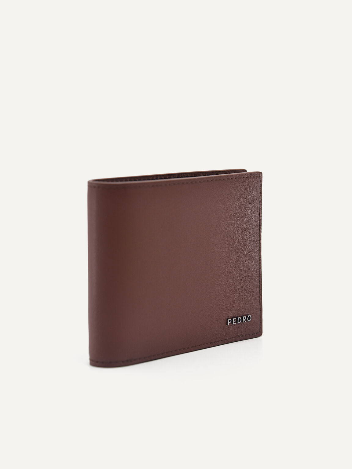 Leather Bi-Fold Wallet With Insert, Brown