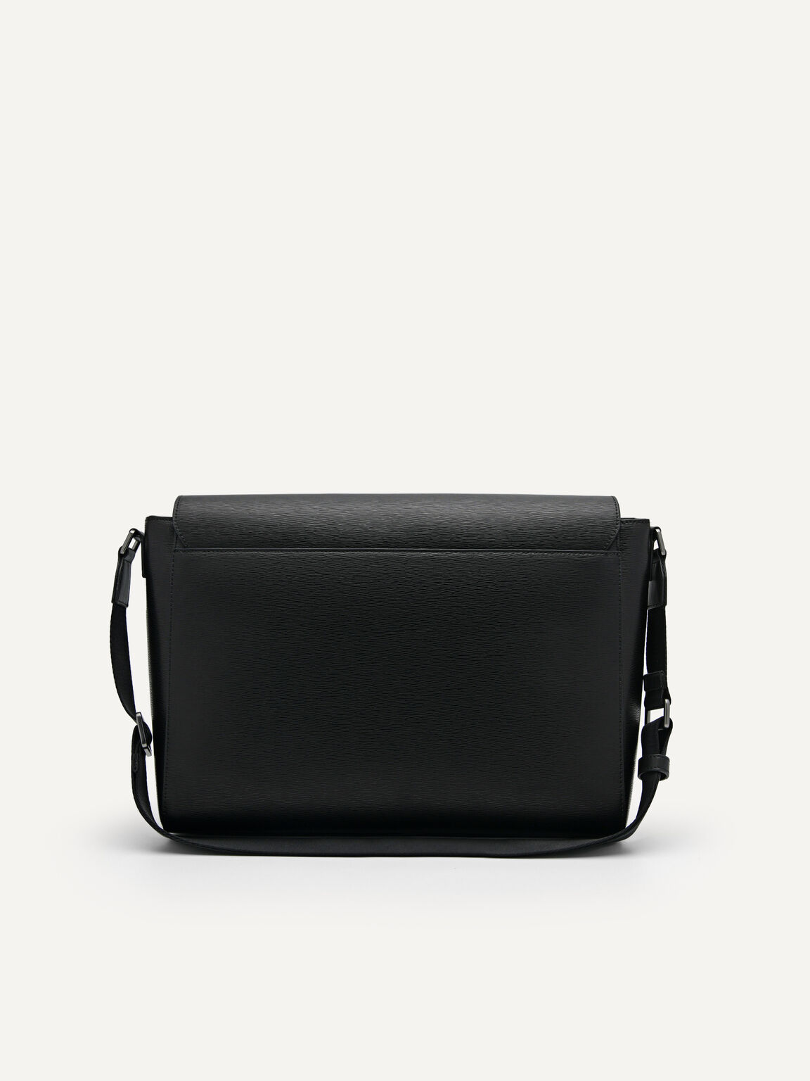Henry Leather Messenger Bag, Black